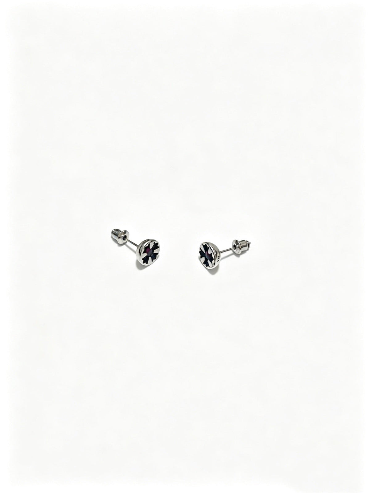 Martin Graham earrings in polished metal-tone – front product view