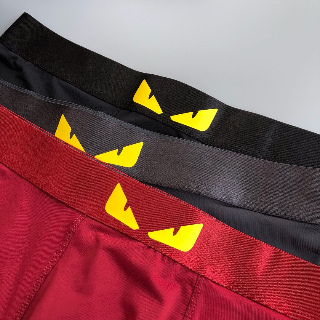 Fendi Eye Graphics Men's Boxer Briefs - 3-Piece Box