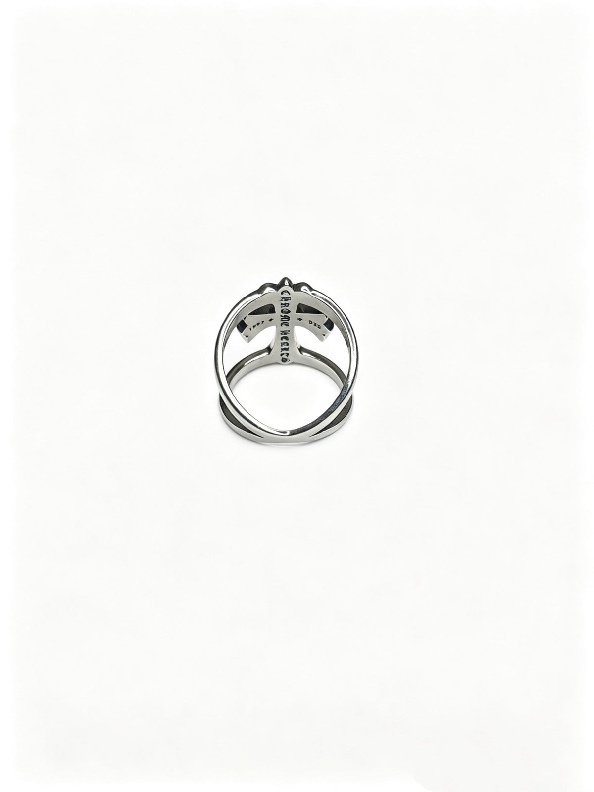 Martin Graham ring in polished metal-tone – front product view