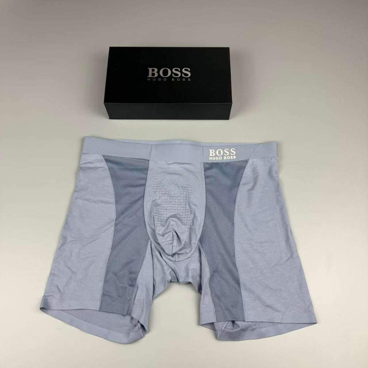 Boss Longline Perforated Men's Boxer Briefs - 3-Piece Box