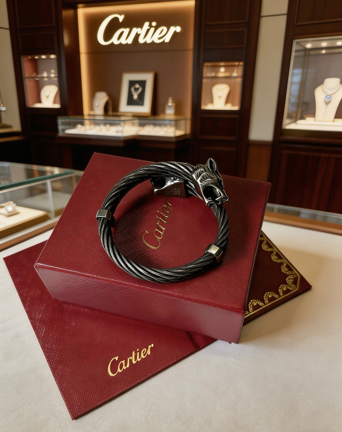 Martin Graham bracelet in polished metal-tone – front view