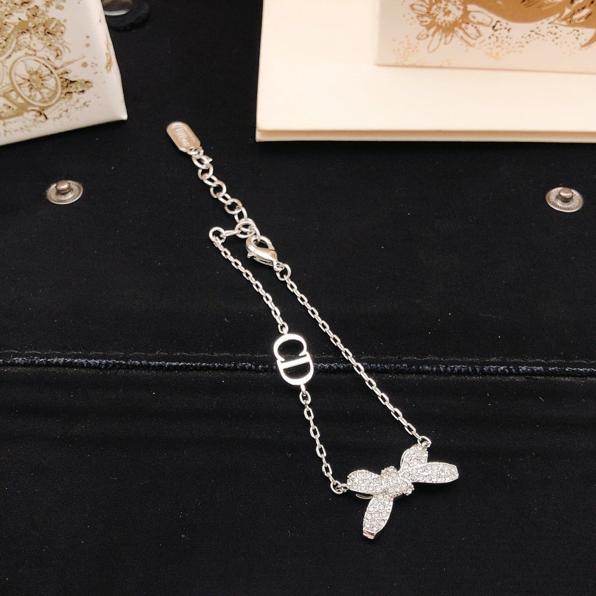 Martin Graham bracelet in polished metal-tone – front view