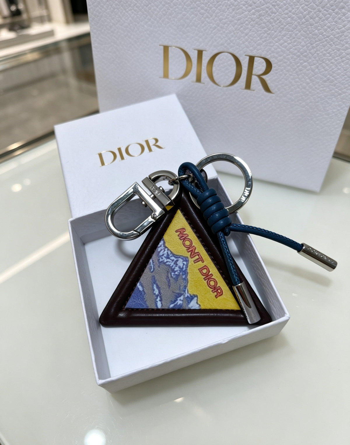 Martin Graham bag charm in polished metal-tone – front view