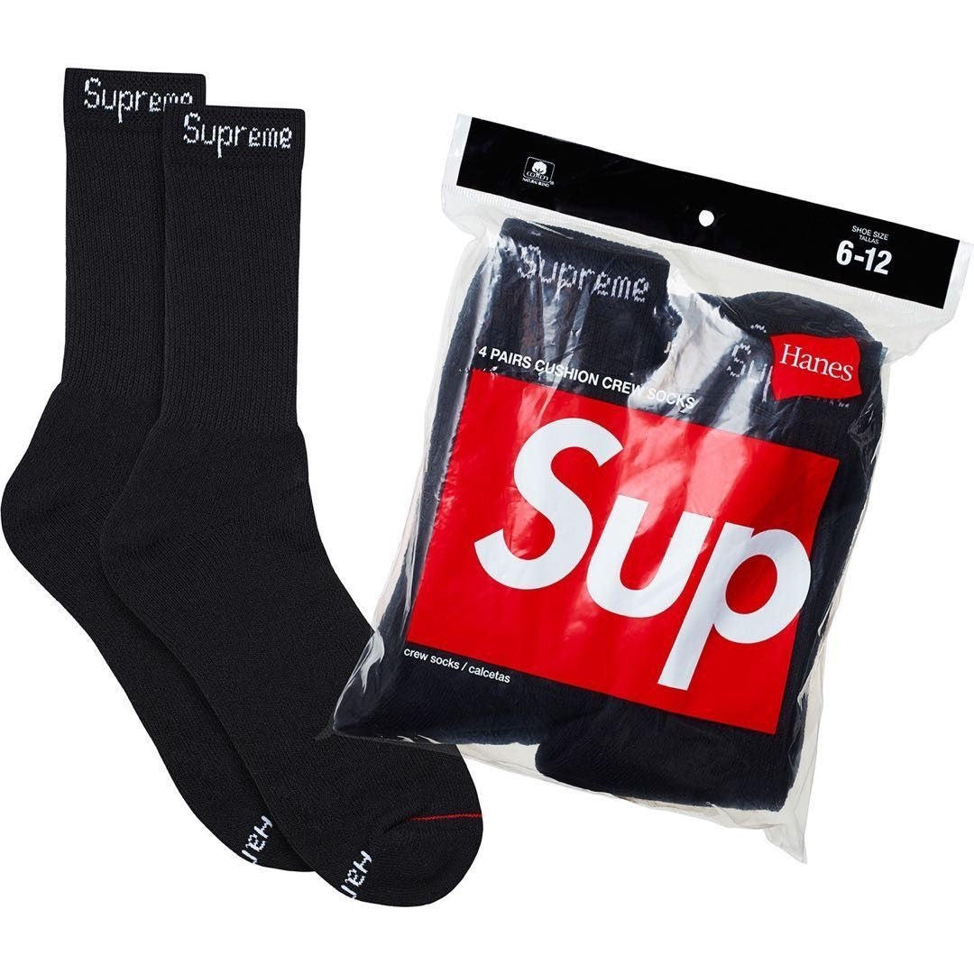 Supreme Cotton Crew Socks - 4-Pair Set