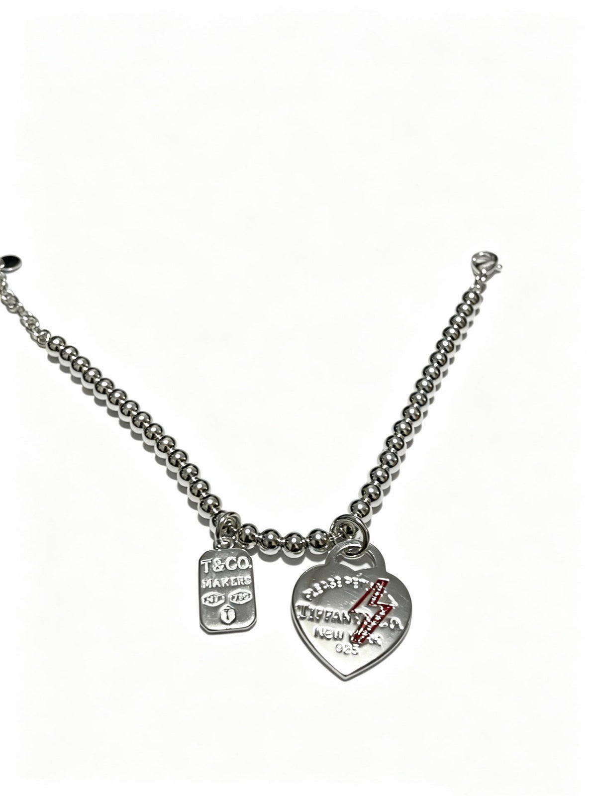 Martin Graham bracelet in polished metal-tone – front product view