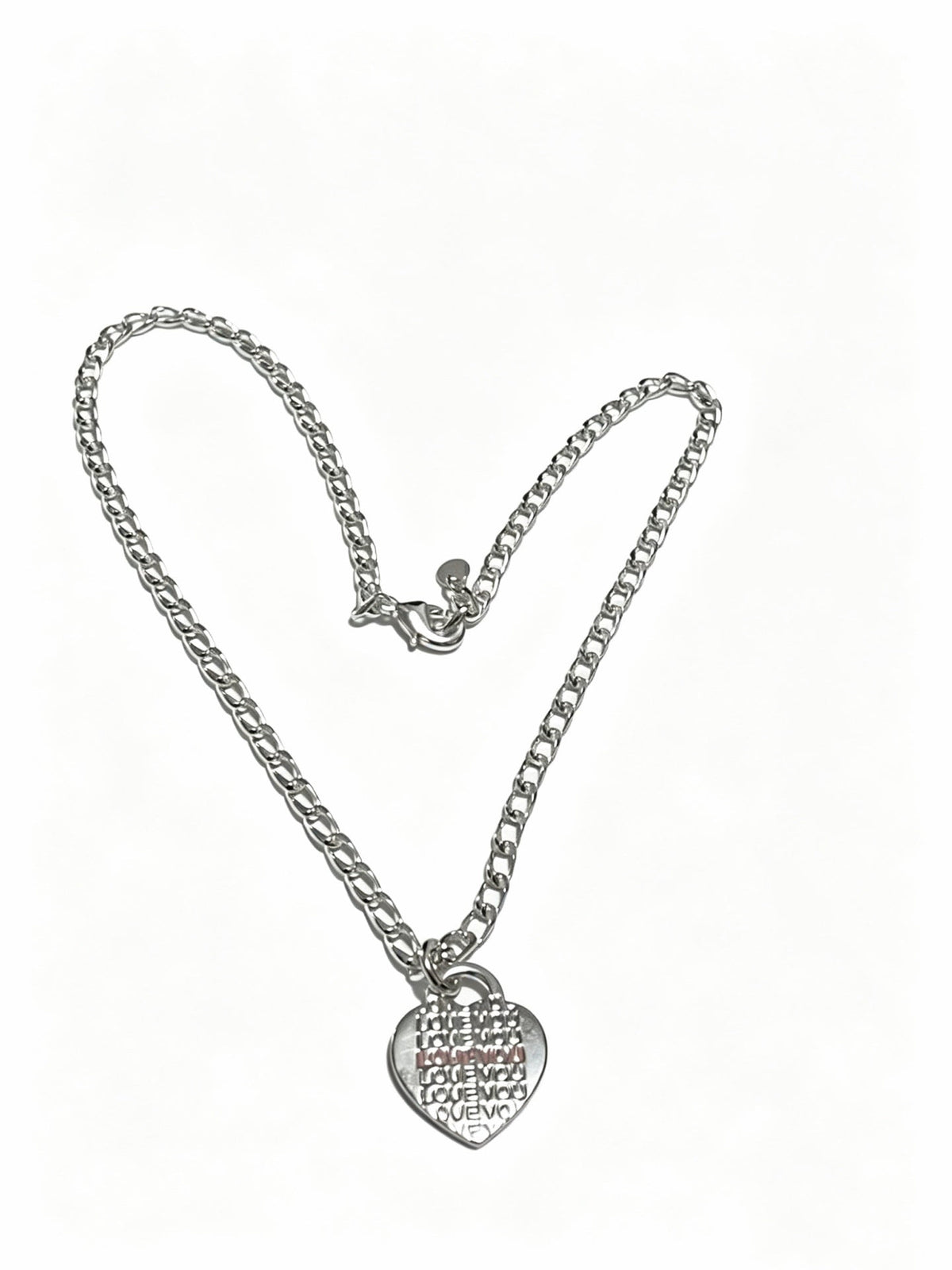 Martin Graham pendant necklace in polished metal-tone – front product view