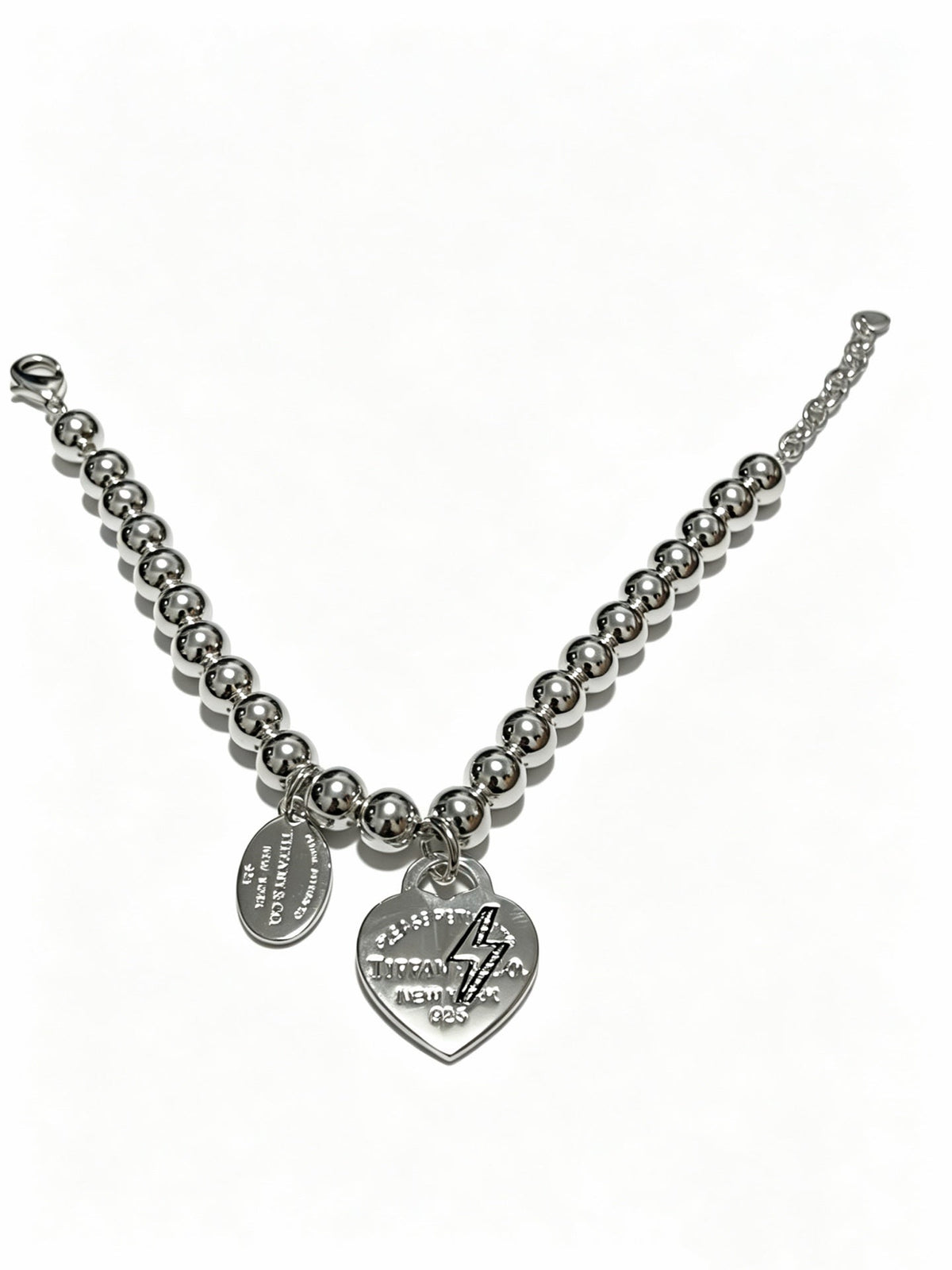 Martin Graham bracelet in polished metal-tone – front product view