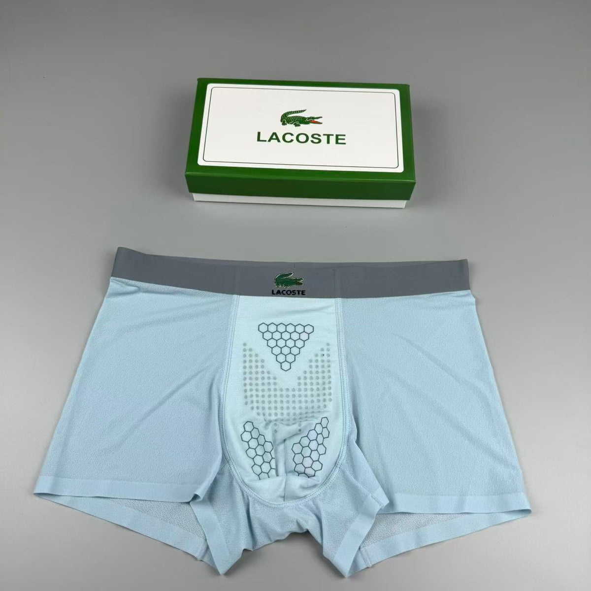 Lacoste Mulberry silk Seamless-Cut Men's Boxer Briefs - 3-Piece Box