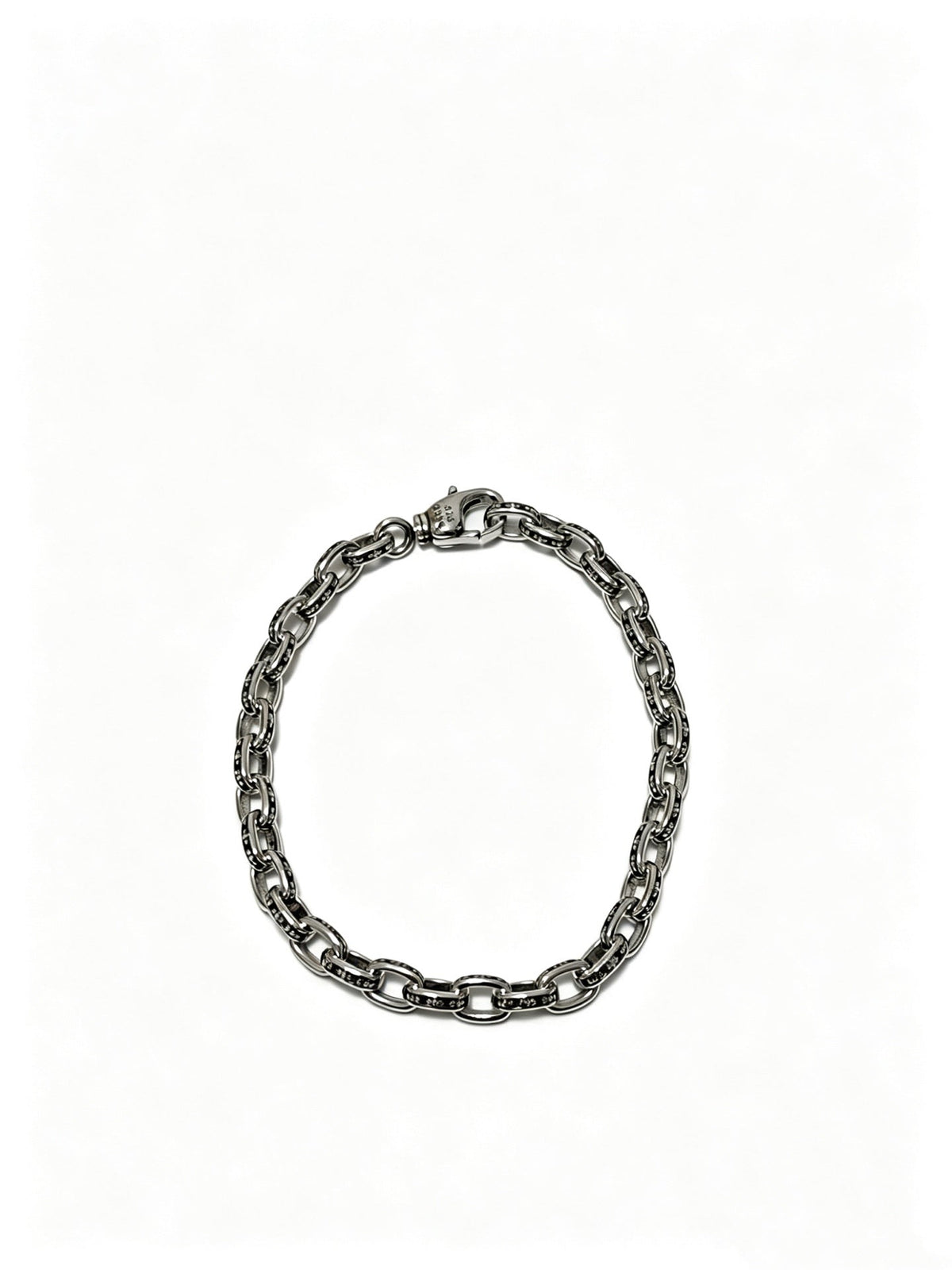 Martin Graham bracelet in polished metal-tone – front product view