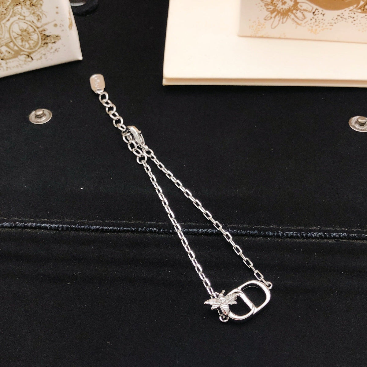 Martin Graham bracelet in polished metal-tone – front view