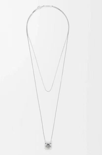 Martin Graham pendant necklace in polished metal-tone – front view