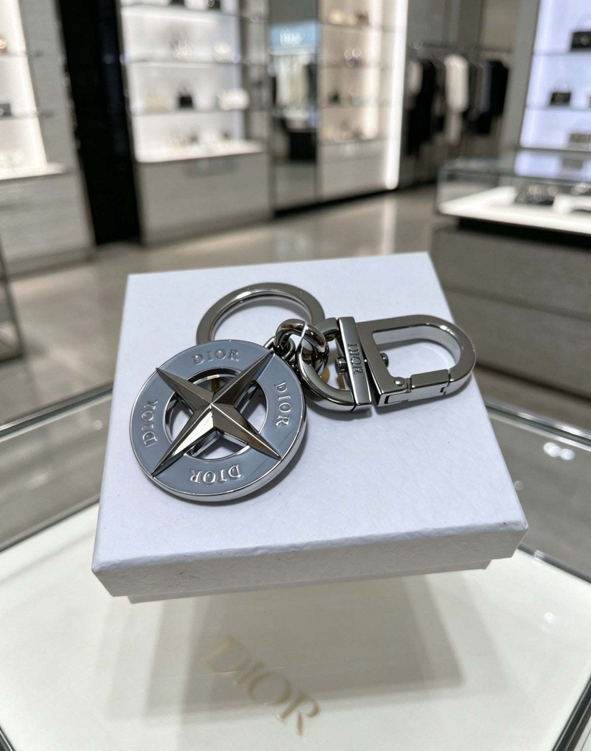 Martin Graham bag charm in polished metal-tone – front view