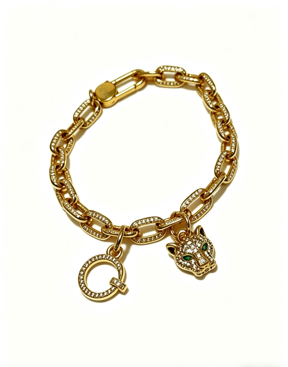 Martin Graham bracelet in polished metal-tone – front view