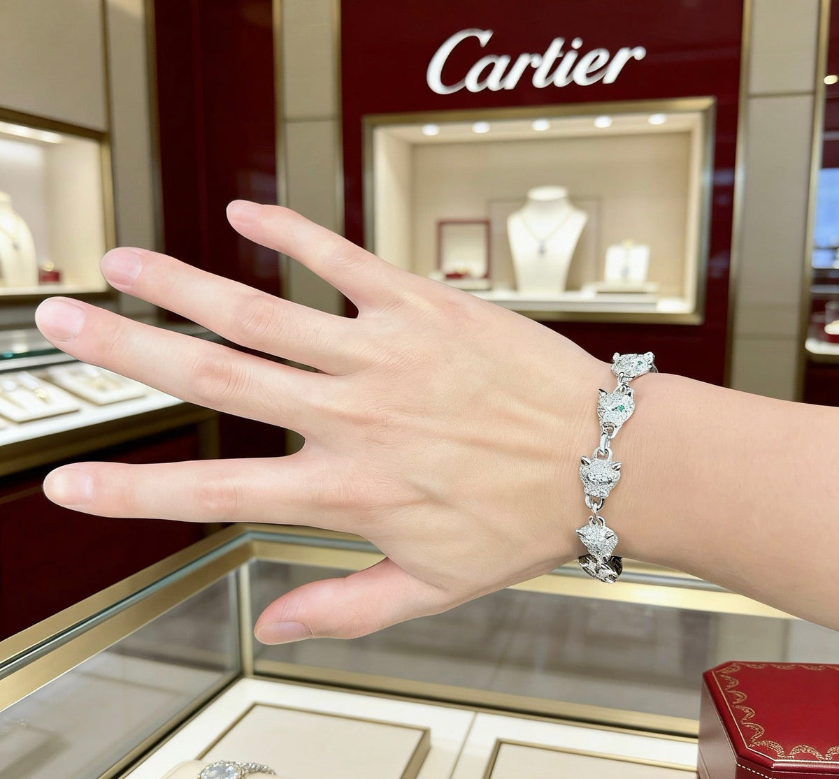 Martin Graham bracelet in polished metal-tone – front view