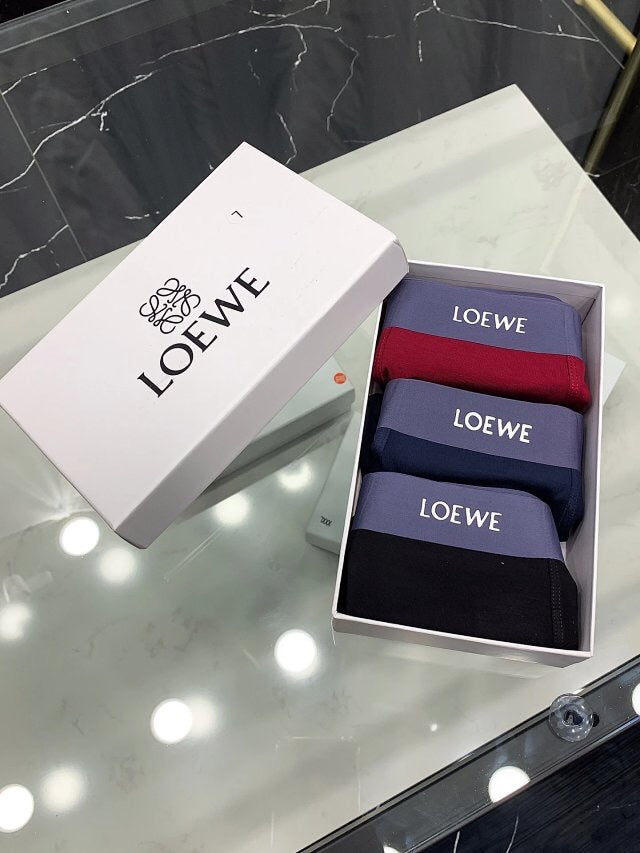 Loewe Anagram-Style Graphics Men's Boxer Briefs - 3-Piece Box