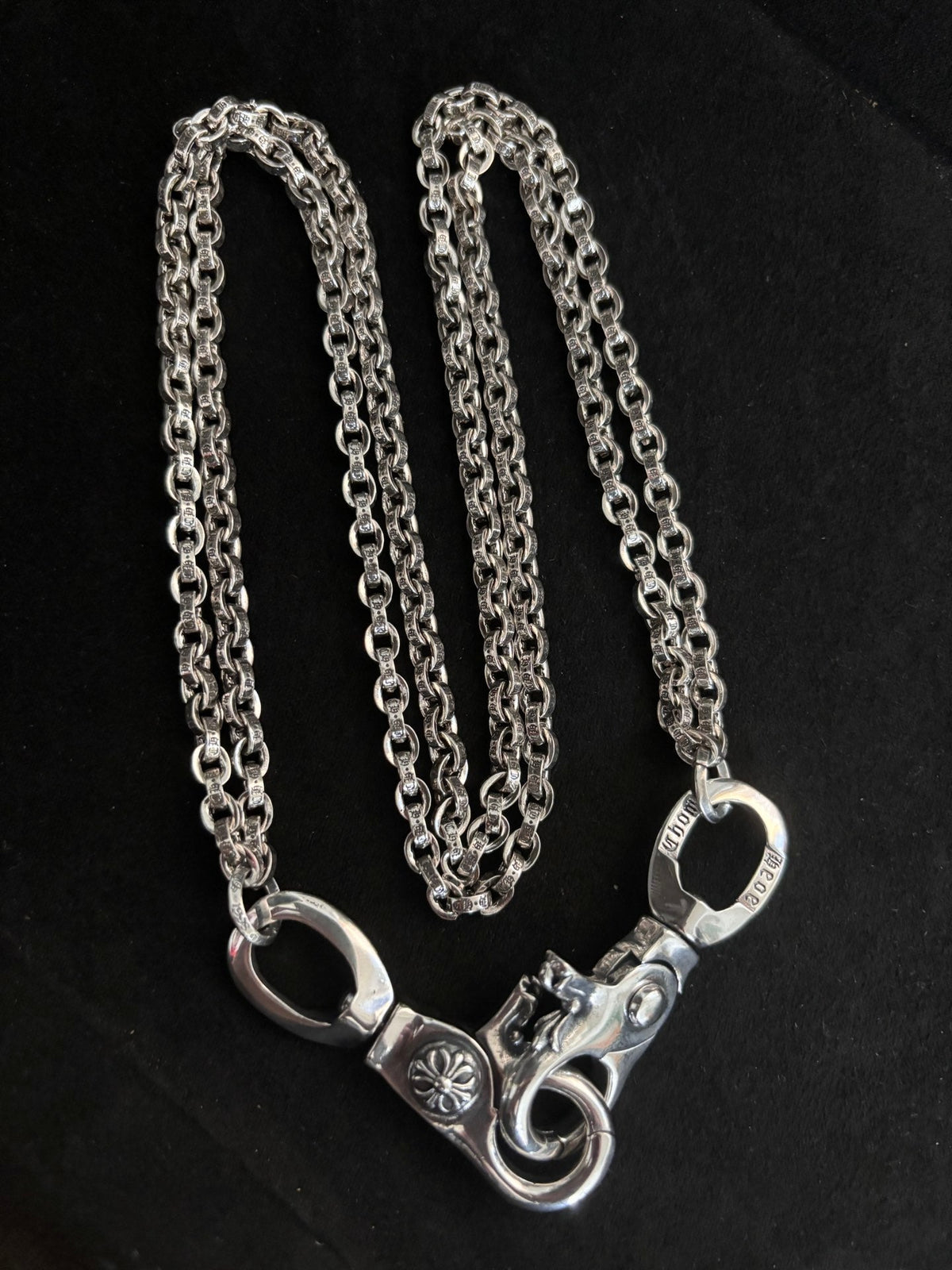 Martin Graham chain accessory in polished metal-tone – front product view