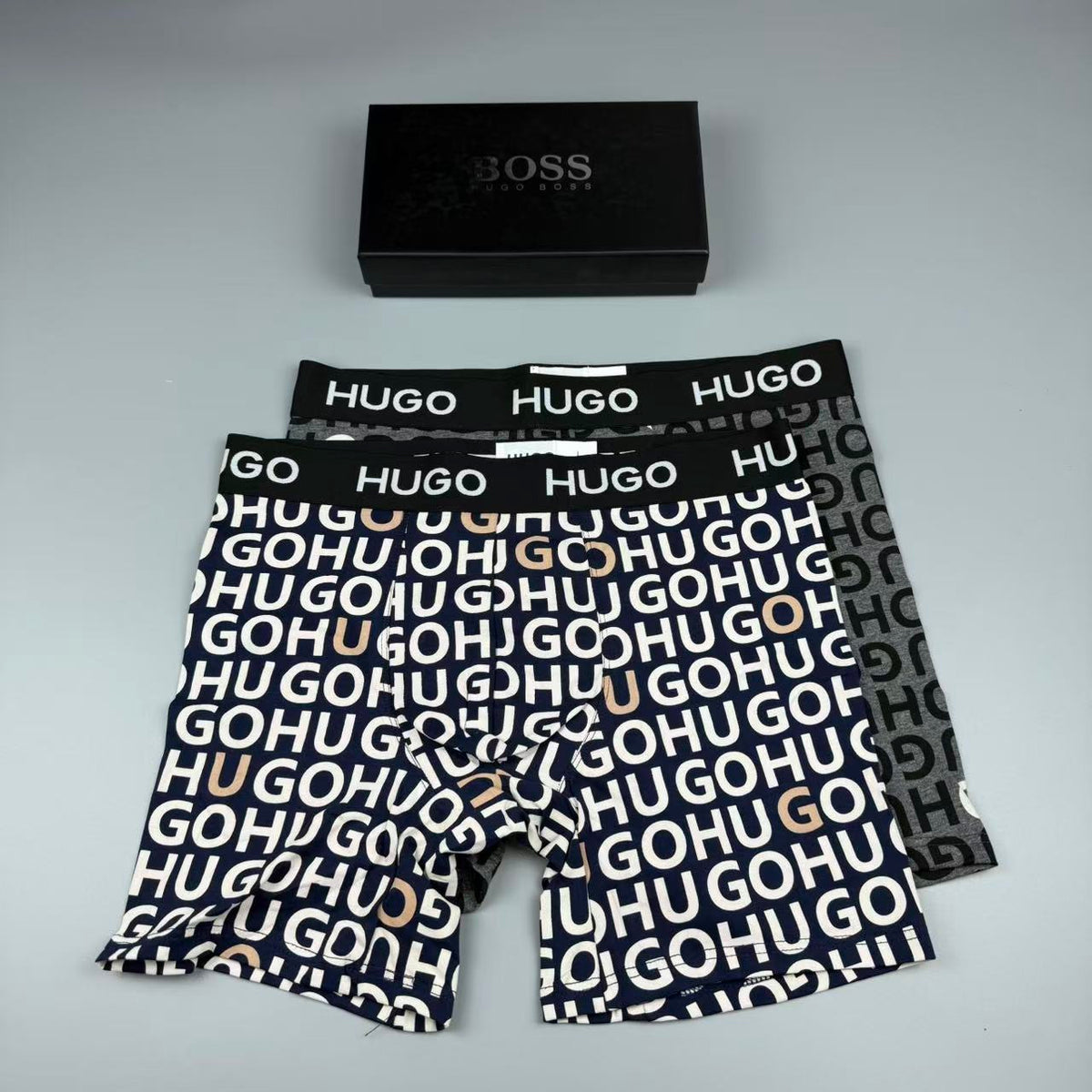 Boss Cotton Men's Boxer Briefs - 3-Piece Box