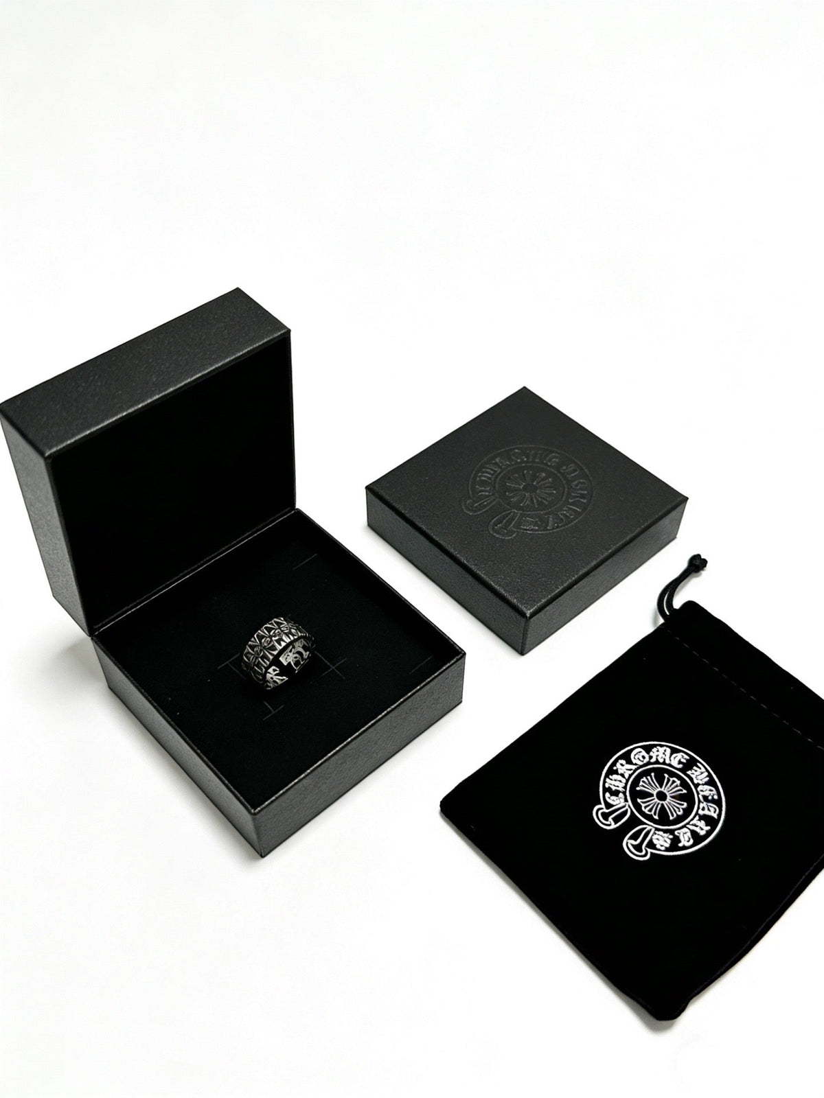 Martin Graham ring in polished metal-tone – front product view
