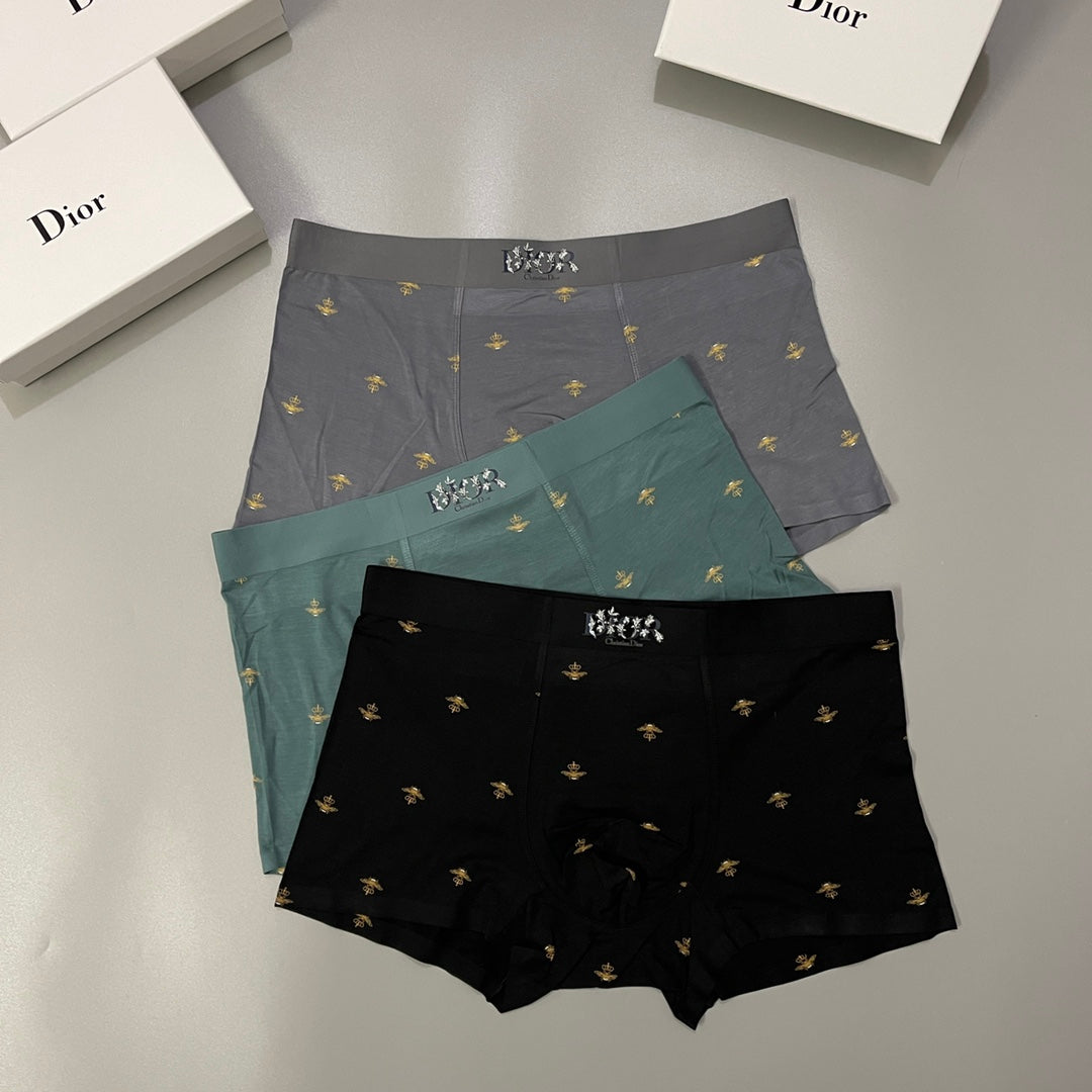 Dior Modal Men's Boxer Briefs - 3-Piece Box - Sizes L-XXXL