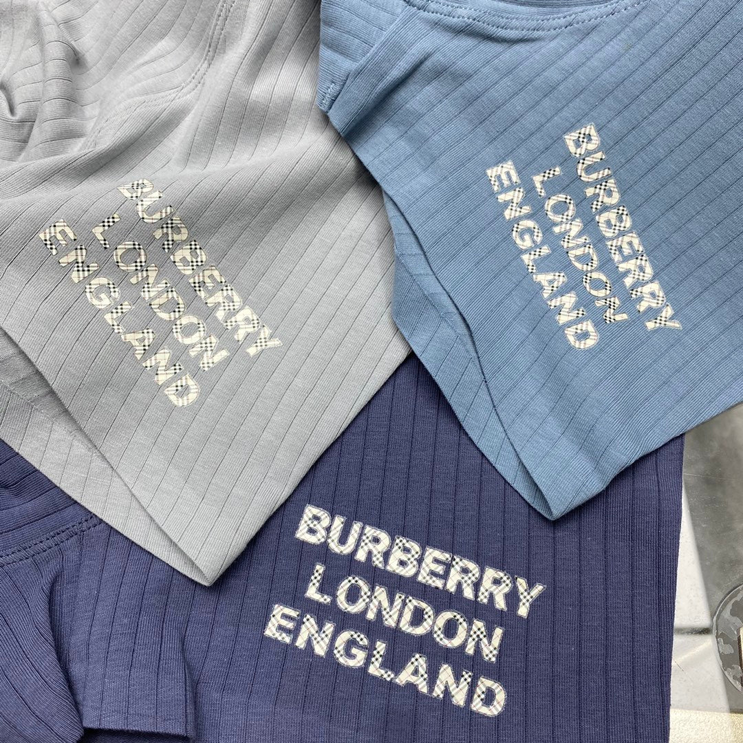 Burberry Cotton Contrast Lettering Men's Boxer Briefs - 3-Piece Box