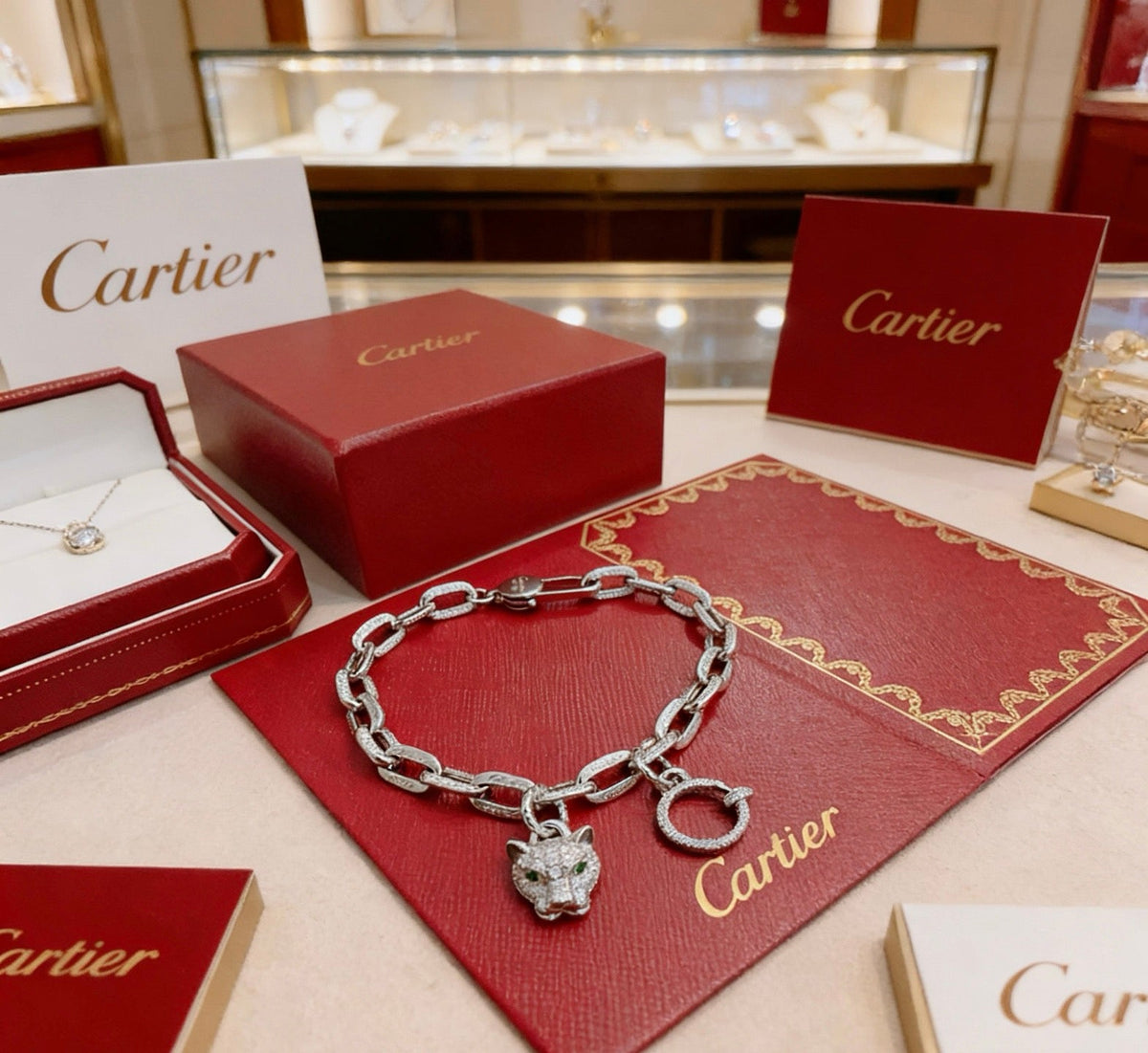 Martin Graham bracelet in polished metal-tone – front view