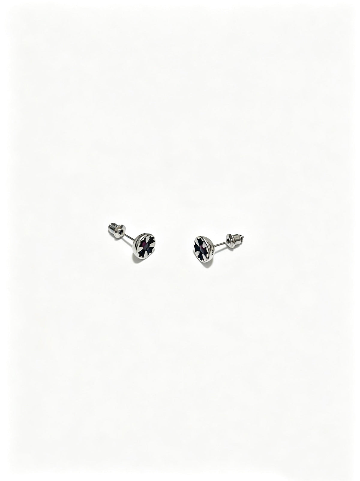 Martin Graham earrings in polished metal-tone – front product view