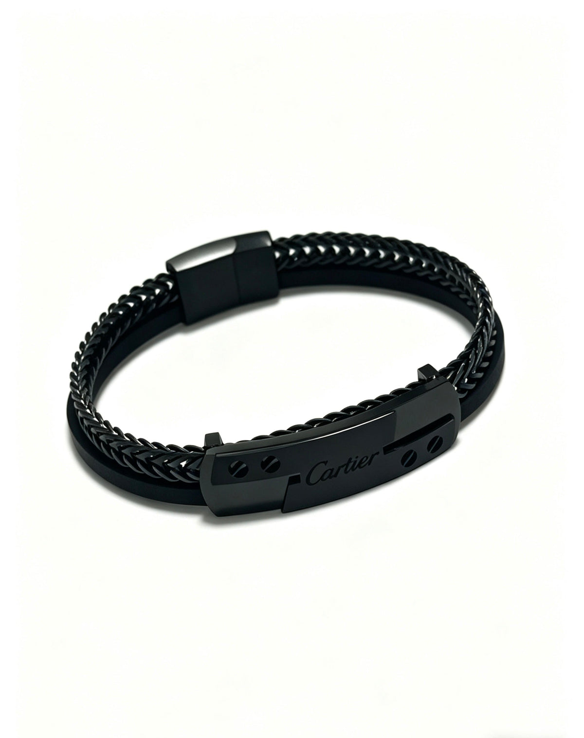 Martin Graham bracelet in polished metal-tone – front view
