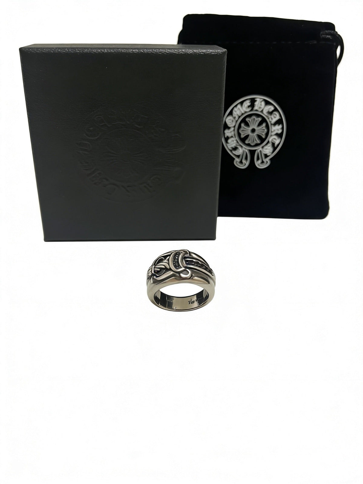 Martin Graham ring in polished metal-tone – front product view