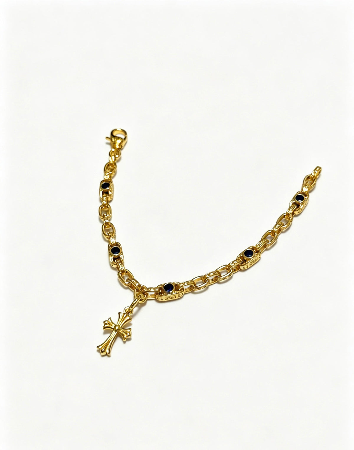 Martin Graham bracelet in polished metal-tone – front product view