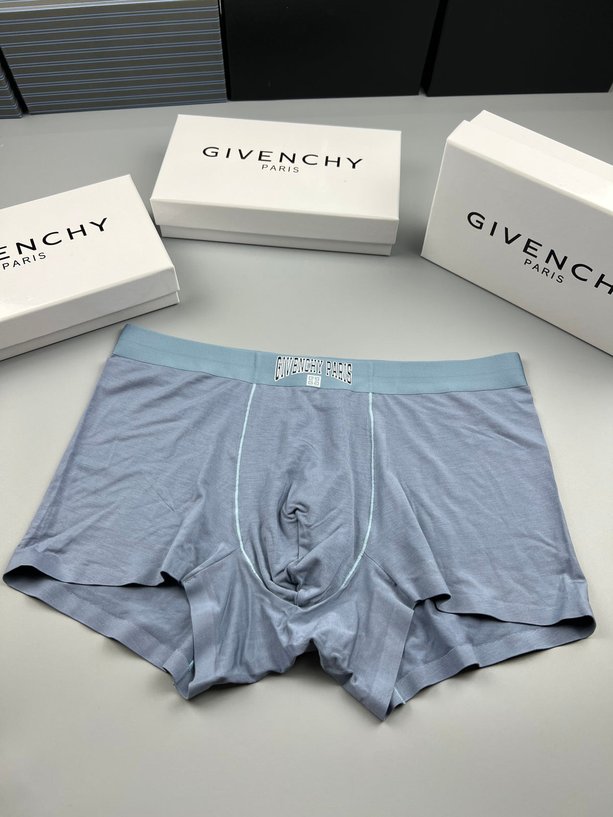 Givenchy Modal Tonal Waistbands Men's Boxer Briefs - 3-Piece Box