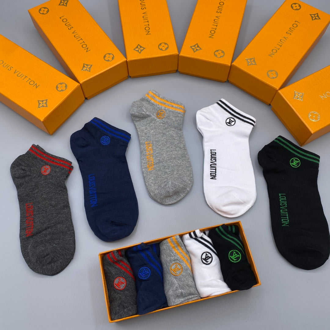 Louis Vuitton Restrained Wordmarks No-Show Socks