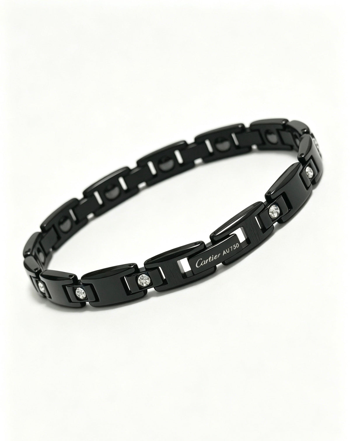 Martin Graham bracelet in polished metal-tone – front view