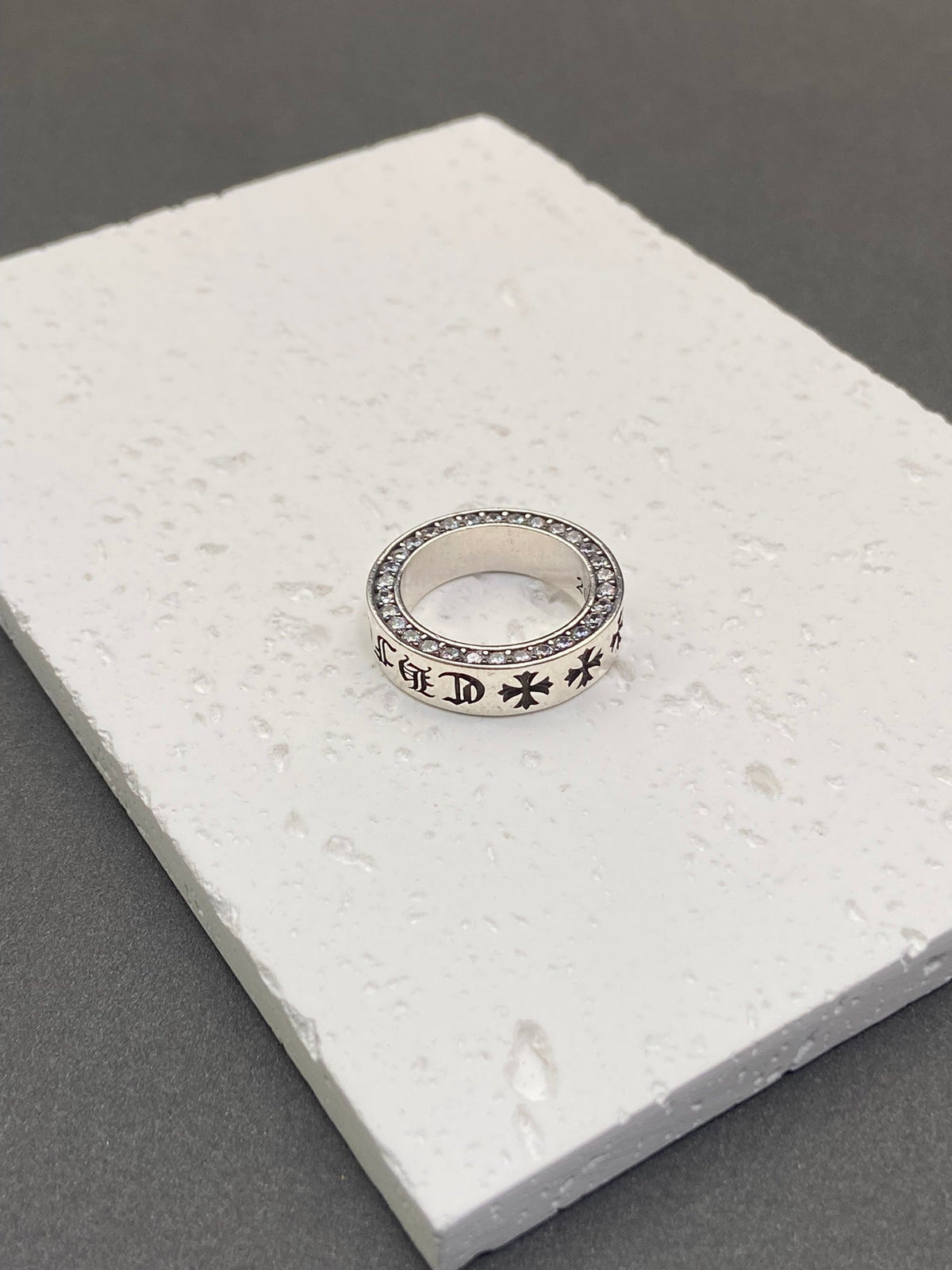 Martin Graham ring in polished metal-tone – front product view