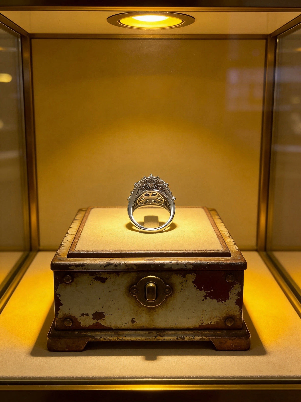 Martin Graham ring in polished metal-tone – front view