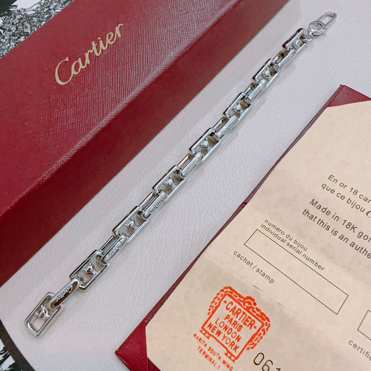 Martin Graham bracelet in polished metal-tone – front view