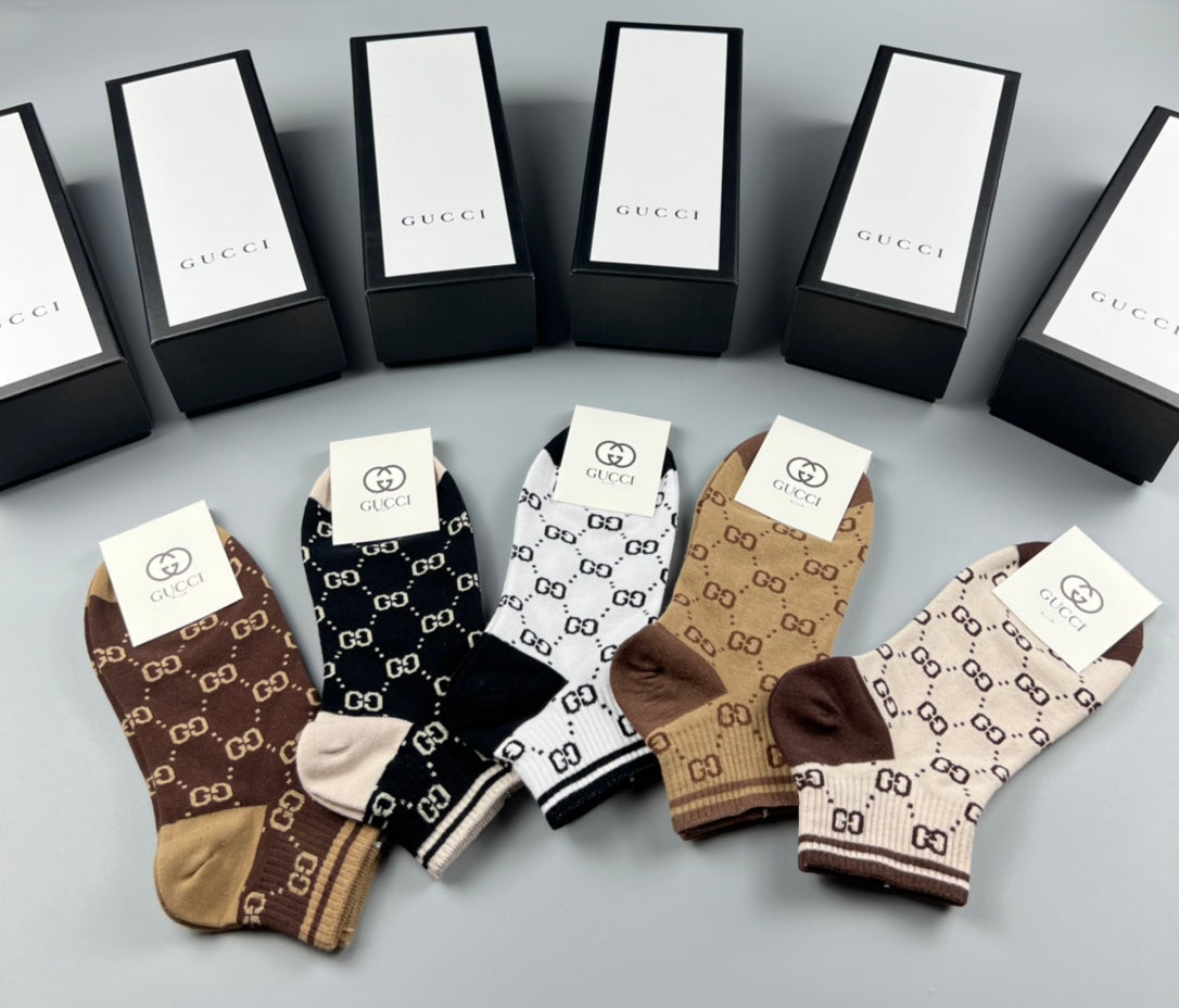 Gucci Cotton Socks – 5-Pair Pack