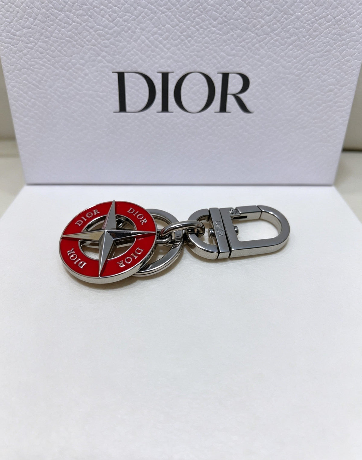 Martin Graham bag charm in polished metal-tone – front view