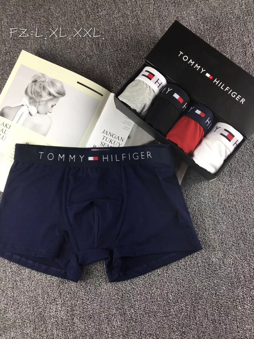 Tommy Hilfiger Contrast-Waistband Boxer Briefs - Box of 3