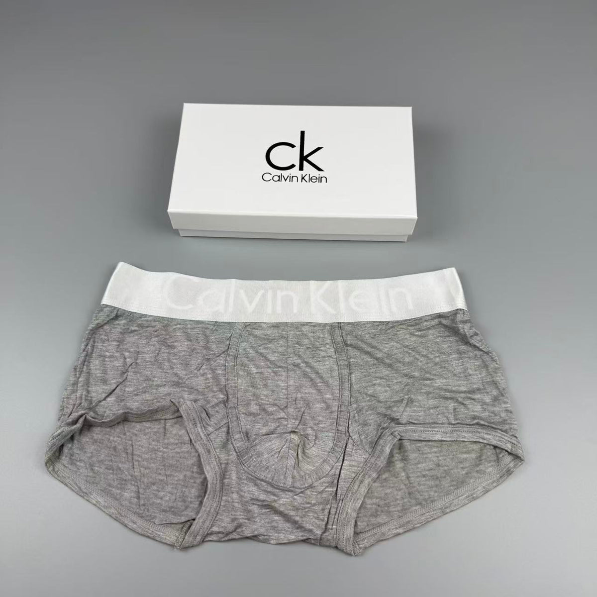 Calvin Klein Red, Grey, Black, Navy & White Cotton Men's Boxer Briefs - 3-Piece Box
