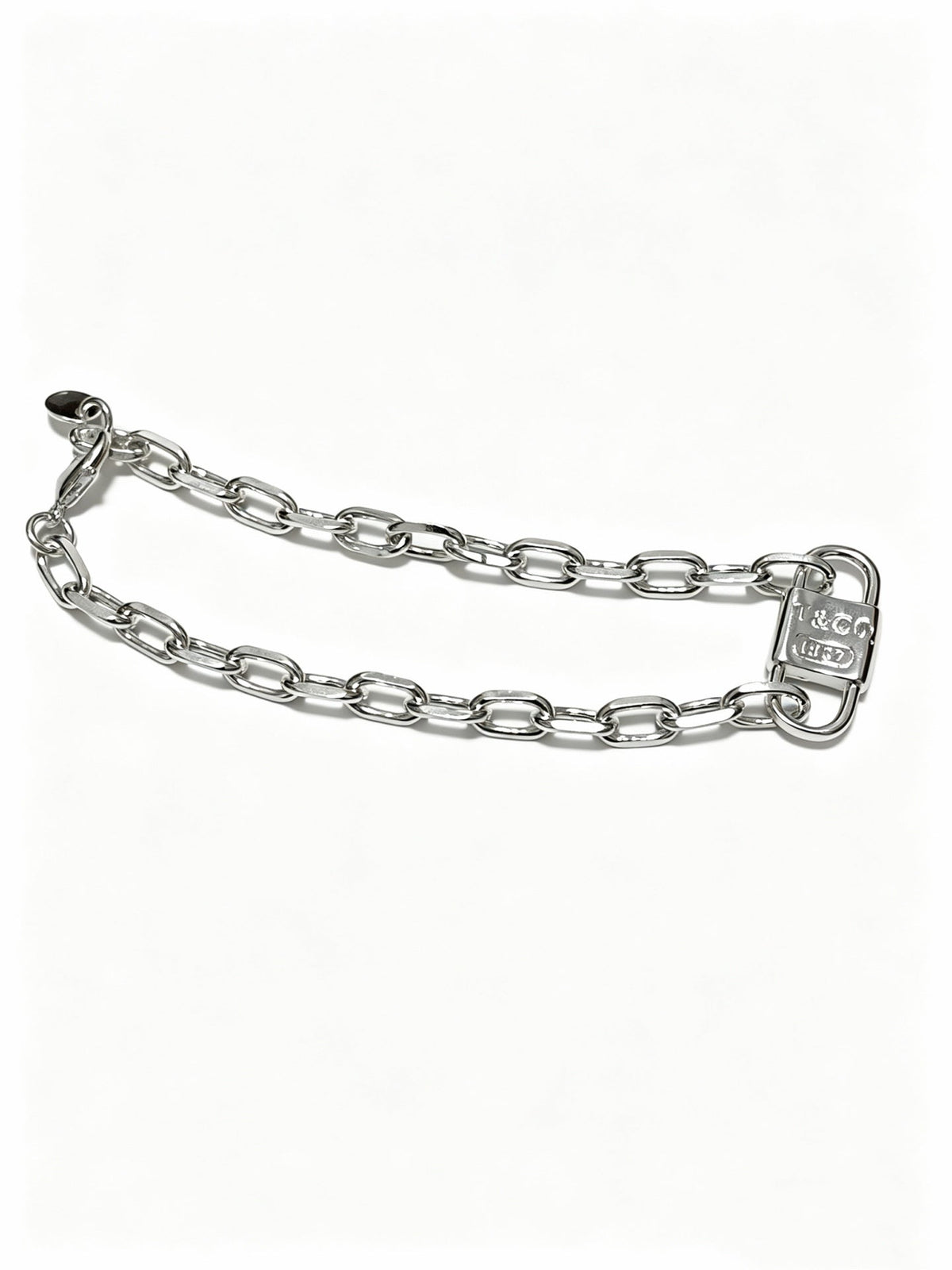 Martin Graham bracelet in polished metal-tone – front product view