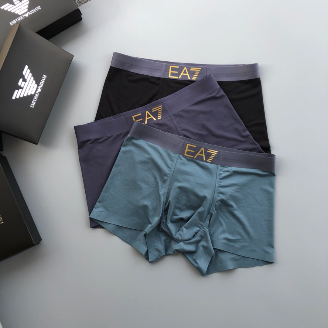 Armani Ea7 Waistbands Men's Boxer Briefs - 3-Piece Box