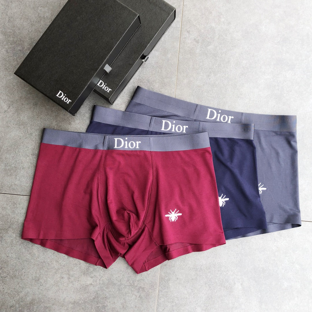 Dior Small Bee Men's Boxer Briefs - 3-Piece Box