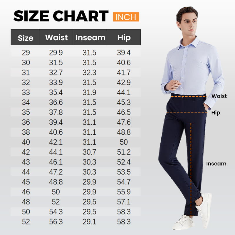 🔥Autumn Sale 50% 🔥Men's High Stretch Classic Pants Clothing & Accessories