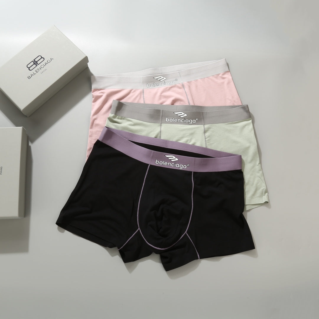 Balenciaga Modal-Blend Men's Underwear - 3-Piece Box