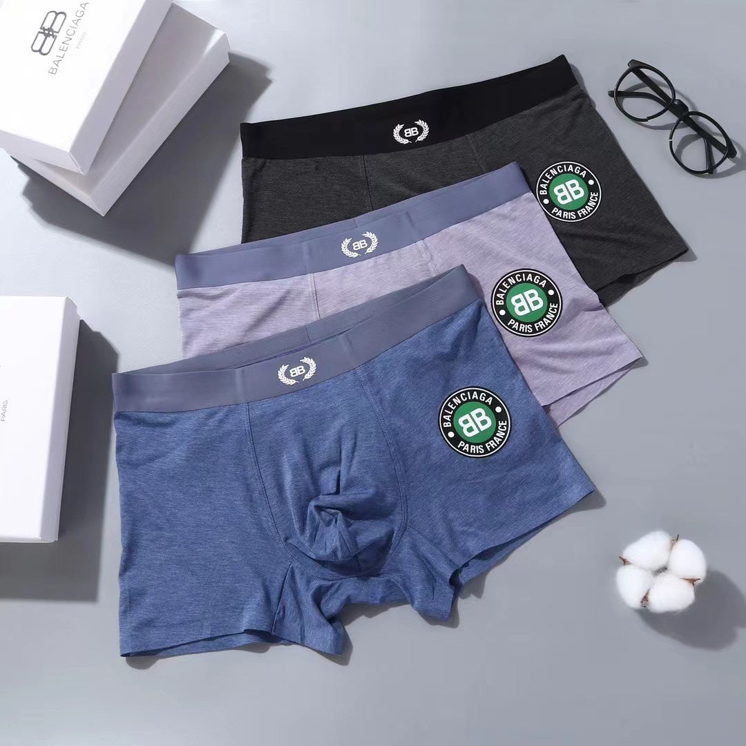 Balenciaga Circular Patch Men's Boxer Briefs - 3-Piece Box