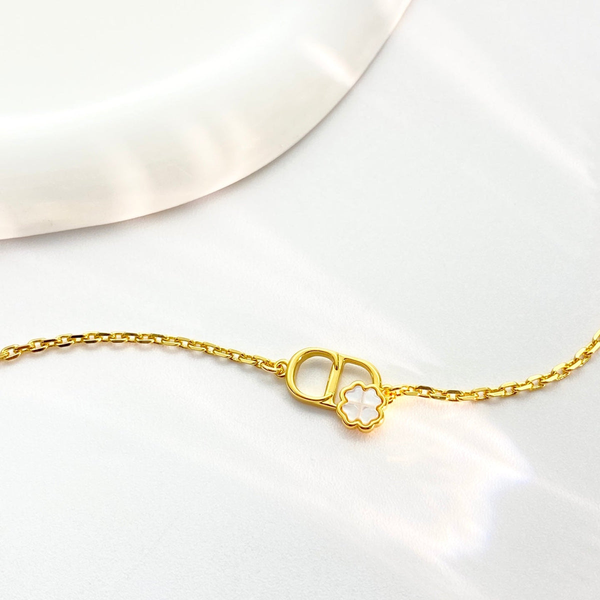 Martin Graham bracelet in polished metal-tone – front view