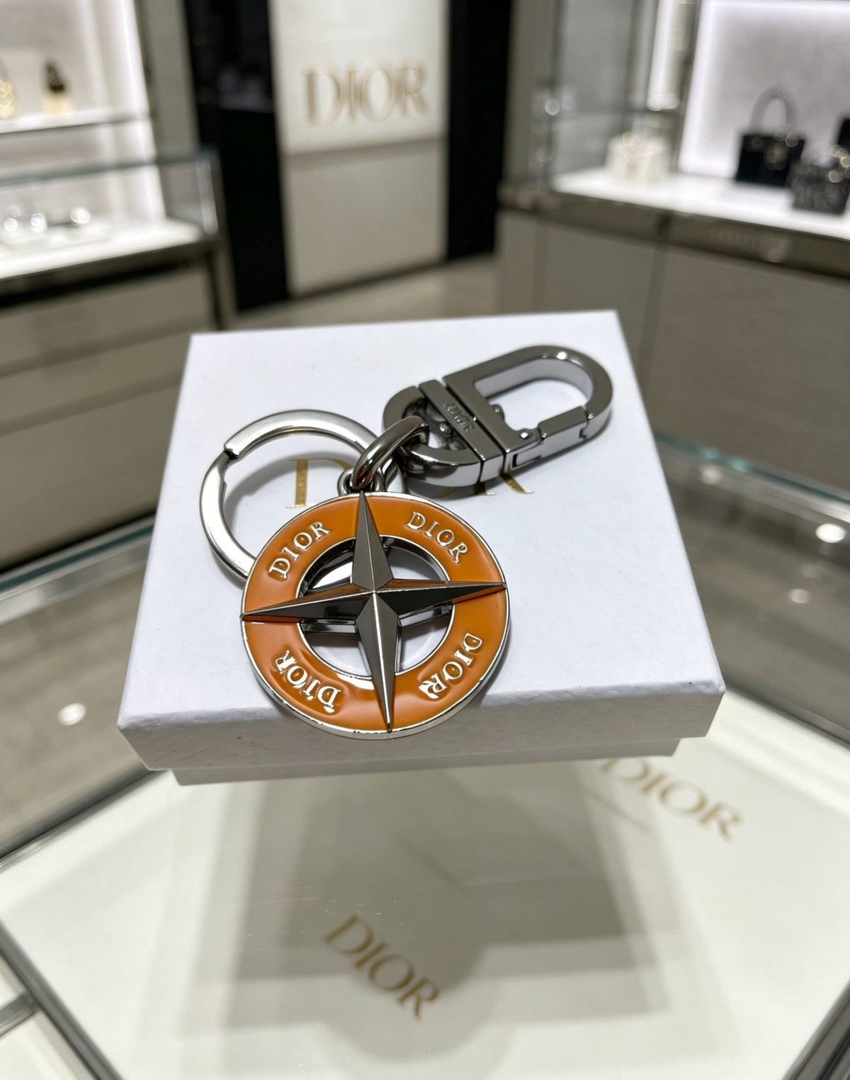 Martin Graham bag charm in polished metal-tone – front view
