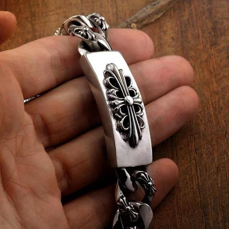 Martin Graham bracelet in polished metal-tone – front product view