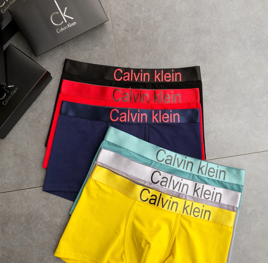 Calvin Klein Broad Logo Waistbands Men's Boxer Briefs - 3-Piece Box