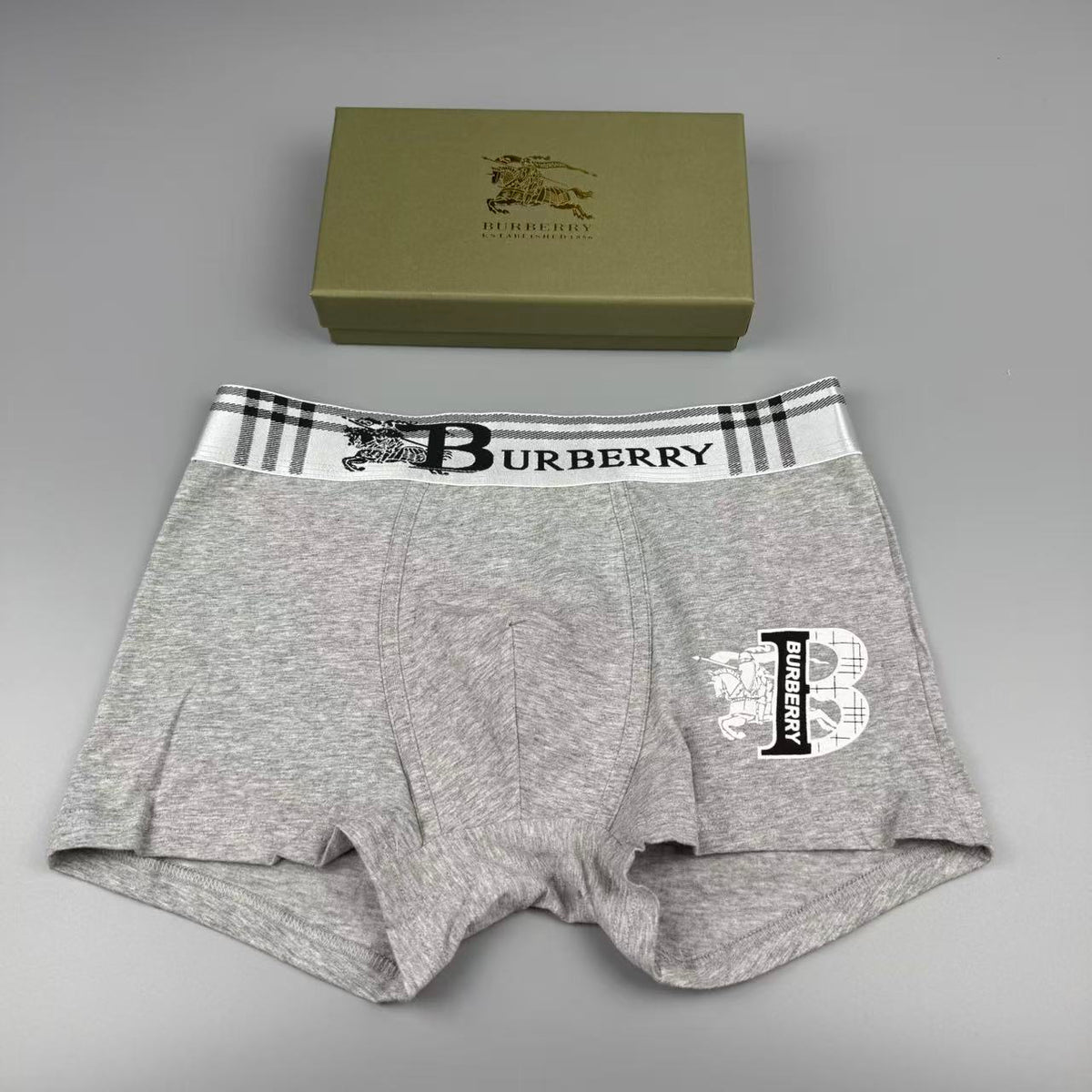 Burberry Cotton Men's Boxer Briefs - 3-Piece Box